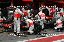 14.02.2007 Barcelona, Spain,  Lewis Hamilton (GBR), McLaren Mercedes, MP4-22 - Formula 1 Testing