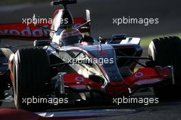 14.02.2007 Barcelona, Spain,  Lewis Hamilton (GBR), McLaren Mercedes - Formula 1 Testing