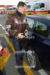 14.11.2007 Barcelona, Spain,  Michael Schumacher (GER), Test Driver, Scuderia Ferrari, arrives - Formula 1 Testing, Barcelona