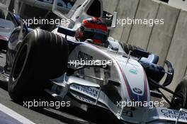 14.09.2007 Francorchamps, Italy,  Robert Kubica (POL),  BMW Sauber F1 Team - Formula 1 World Championship, Rd 14, Belgium Grand Prix, Friday Practice