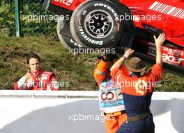 14.09.2007 Francorchamps, Belgium,  Felipe Massa (BRA), Scuderia Ferrari - Formula 1 World Championship, Rd 14, Belgium Grand Prix, Friday Practice