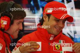 14.09.2007 Francorchamps, Italy,  Rob Smedly, (GBR), Scuderia Ferrari, Track Engineer of Felipe Massa (BRA) and Felipe Massa (BRA), Scuderia Ferrari - Formula 1 World Championship, Rd 14, Belgium Grand Prix, Friday Practice