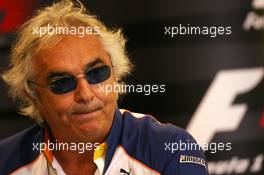 14.09.2007 Francorchamps, Belgium,  Flavio Briatore (ITA), Renault F1 Team, Team Chief, Managing Director - Formula 1 World Championship, Rd 14, Belgium Grand Prix, Friday Press Conference