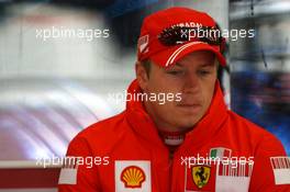 14.09.2007 Francorchamps, Italy,  Kimi Raikkonen (FIN), Räikkönen, Scuderia Ferrari - Formula 1 World Championship, Rd 14, Belgium Grand Prix, Friday Practice