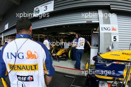 14.09.2007 Francorchamps, Italy,  Giancarlo Fisichella (ITA), Renault F1 Team - Formula 1 World Championship, Rd 14, Belgium Grand Prix, Friday
