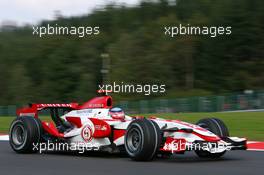 14.09.2007 Francorchamps, Belgium,  Takuma Sato (JPN), Super Aguri F1, SA07 - Formula 1 World Championship, Rd 14, Belgium Grand Prix, Friday Practice