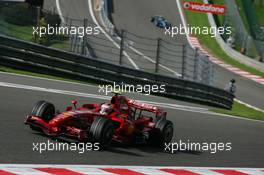 14.09.2007 Francorchamps, Italy,  Kimi Raikkonen (FIN), Räikkönen, Scuderia Ferrari, F2007 - Formula 1 World Championship, Rd 14, Belgium Grand Prix, Friday Practice