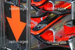 14.09.2007 Francorchamps, Italy,  McLaren nose cones - Formula 1 World Championship, Rd 14, Belgium Grand Prix, Friday Practice