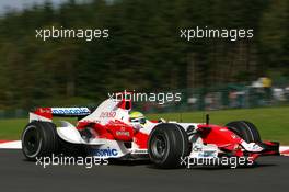 14.09.2007 Francorchamps, Belgium,  Ralf Schumacher (GER), Toyota Racing, TF107 - Formula 1 World Championship, Rd 14, Belgium Grand Prix, Friday Practice