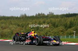 14.09.2007 Francorchamps, Belgium,  Mark Webber (AUS), Red Bull Racing, RB3 - Formula 1 World Championship, Rd 14, Belgium Grand Prix, Friday Practice