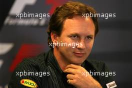 14.09.2007 Francorchamps, Belgium,  Christian Horner (GBR), Red Bull Racing, Sporting Director - Formula 1 World Championship, Rd 14, Belgium Grand Prix, Friday Press Conference