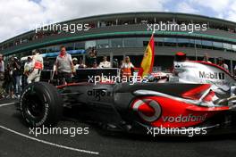 16.09.2007 Francorchamps, Belgium,  Fernando Alonso (ESP), McLaren Mercedes - Formula 1 World Championship, Rd 14, Belgium Grand Prix, Sunday Pre-Race Grid