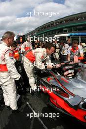 16.09.2007 Francorchamps, Belgium,  Fernando Alonso (ESP), McLaren Mercedes - Formula 1 World Championship, Rd 14, Belgium Grand Prix, Sunday Pre-Race Grid