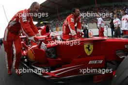 16.09.2007 Francorchamps, Belgium,  Kimi Raikkonen (FIN), Räikkönen, Scuderia Ferrari - Formula 1 World Championship, Rd 14, Belgium Grand Prix, Sunday Pre-Race Grid
