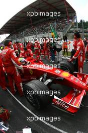 16.09.2007 Francorchamps, Belgium,  Felipe Massa (BRA), Scuderia Ferrari - Formula 1 World Championship, Rd 14, Belgium Grand Prix, Sunday Pre-Race Grid