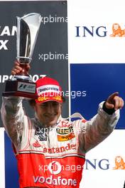16.09.2007 Francorchamps, Belgium,  Fernando Alonso (ESP), McLaren Mercedes - Formula 1 World Championship, Rd 14, Belgium Grand Prix, Sunday Podium
