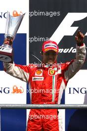 16.09.2007 Francorchamps, Belgium,  Felipe Massa (BRA), Scuderia Ferrari - Formula 1 World Championship, Rd 14, Belgium Grand Prix, Sunday Podium