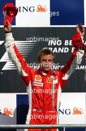 16.09.2007 Francorchamps, Belgium,  Kimi Raikkonen (FIN), Räikkönen, Scuderia Ferrari - Formula 1 World Championship, Rd 14, Belgium Grand Prix, Sunday Podium