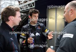 16.09.2007 Francorchamps, Italy,  Mark Webber (AUS), Red Bull Racing and Christian Horner (GBR), Red Bull Racing, Sporting Director - Formula 1 World Championship, Rd 14, Belgium Grand Prix, Sunday Podium