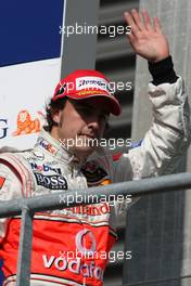 16.09.2007 Francorchamps, Belgium,  3rd place Fernando Alonso (ESP), McLaren Mercedes - Formula 1 World Championship, Rd 14, Belgium Grand Prix, Sunday Podium
