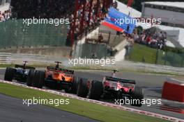 16.09.2007 Francorchamps, Belgium,  Ralf Schumacher (GER), Toyota Racing, Adrian Sutil (GER), Spyker F1 Team - Formula 1 World Championship, Rd 14, Belgium Grand Prix, Sunday Race