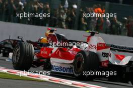 16.09.2007 Francorchamps, Belgium,  Jarno Trulli (ITA), Toyota Racing , David Coulthard (GBR), Red Bull Racing - Formula 1 World Championship, Rd 14, Belgium Grand Prix, Sunday Race