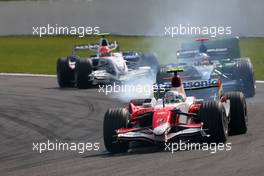 16.09.2007 Francorchamps, Belgium,  Jarno Trulli (ITA), Toyota Racing , Jenson Button (GBR), Honda Racing F1 Team  - Formula 1 World Championship, Rd 14, Belgium Grand Prix, Sunday Race