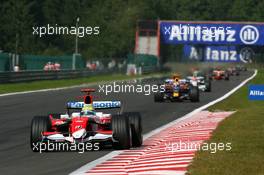 16.09.2007 Francorchamps, Belgium,  Ralf Schumacher (GER), Toyota Racing, TF107 - Formula 1 World Championship, Rd 14, Belgium Grand Prix, Sunday Race