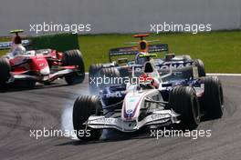 16.09.2007 Francorchamps, Belgium,  Robert Kubica (POL),  BMW Sauber F1 Team , David Coulthard (GBR), Red Bull Racing - Formula 1 World Championship, Rd 14, Belgium Grand Prix, Sunday Race