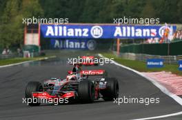 16.09.2007 Francorchamps, Belgium,  Fernando Alonso (ESP), McLaren Mercedes, MP4-22 - Formula 1 World Championship, Rd 14, Belgium Grand Prix, Sunday Race