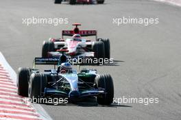 16.09.2007 Francorchamps, Belgium,  Jenson Button (GBR), Honda Racing F1 Team, RA107, Takuma Sato (JPN), Super Aguri F1, SA07 - Formula 1 World Championship, Rd 14, Belgium Grand Prix, Sunday Race