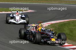 16.09.2007 Francorchamps, Belgium,  David Coulthard (GBR), Red Bull Racing, Robert Kubica (POL),  BMW Sauber F1 Team - Formula 1 World Championship, Rd 14, Belgium Grand Prix, Sunday Race