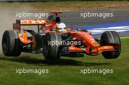 16.09.2007 Francorchamps, Belgium,  Adrian Sutil (GER), Spyker F1 Team, F8-VII-B - Formula 1 World Championship, Rd 14, Belgium Grand Prix, Sunday Race