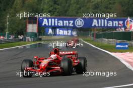 16.09.2007 Francorchamps, Belgium,  Kimi Raikkonen (FIN), Räikkönen, Scuderia Ferrari, F2007 - Formula 1 World Championship, Rd 14, Belgium Grand Prix, Sunday Race