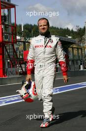15.09.2007 Francorchamps, Belgium,  Rubens Barrichello (BRA), Honda Racing F1 Team - Formula 1 World Championship, Rd 14, Belgium Grand Prix, Saturday