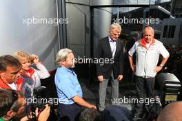 15.09.2007 Francorchamps, Belgium,  Max Mosley (GBR), FIA President, Ron Dennis (GBR), McLaren, Team Principal, Chairman - Formula 1 World Championship, Rd 14, Belgium Grand Prix, Saturday