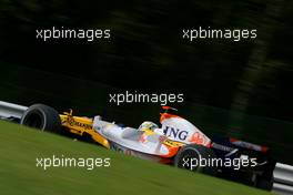 15.09.2007 Francorchamps, Belgium,  Giancarlo Fisichella (ITA), Renault F1 Team - Formula 1 World Championship, Rd 14, Belgium Grand Prix, Saturday Practice