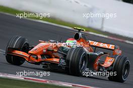 15.09.2007 Francorchamps, Belgium,  Sakon Yamamoto (JPN), Spyker F1 Team, F8-VII-B - Formula 1 World Championship, Rd 14, Belgium Grand Prix, Saturday Practice