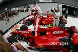 15.09.2007 Francorchamps, Belgium,  Kimi Raikkonen (FIN), Räikkönen, Scuderia Ferrari - Formula 1 World Championship, Rd 14, Belgium Grand Prix, Saturday Qualifying