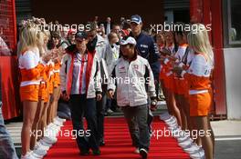 16.09.2007 Francorchamps, Belgium,  Anthony Davidson (GBR), Super Aguri F1 Team, Takuma Sato (JPN), Super Aguri F1 - Formula 1 World Championship, Rd 14, Belgium Grand Prix, Sunday