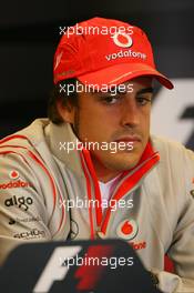 13.09.2007, Spa, Belgium,  Fernando Alonso (ESP), McLaren Mercedes - Formula 1 World Championship, Rd 14, Belgian Grand Prix, Thursday Press Conference