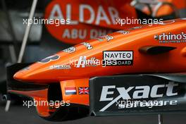 13.09.2007, Spa, Belgium,  Spyker F1 Team front wing detail - Formula 1 World Championship, Rd 14, Belgian Grand Prix
