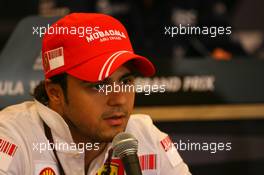 13.09.2007, Spa, Belgium,  Felipe Massa (BRA), Scuderia Ferrari - Formula 1 World Championship, Rd 14, Belgian Grand Prix, Thursday Press Conference