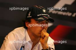 13.09.2007, Spa, Belgium,  Robert Kubica (POL),  BMW Sauber F1 Team - Formula 1 World Championship, Rd 14, Belgian Grand Prix, Thursday Press Conference