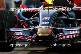 13.09.2007, Spa, Belgium,  Scuderia Toro Rosso front wing detail - Formula 1 World Championship, Rd 14, Belgian Grand Prix