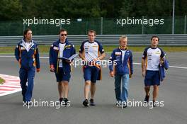 13.09.2007, Spa, Belgium,  Heikki Kovalainen (FIN), Renault F1 Team, Spa Francorchamps Trackwalk - Formula 1 World Championship, Rd 14, Belgian Grand Prix