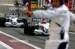 23.02.2007 Sakhir, Bahrain,  Robert Kubica (POL),  BMW Sauber F1 Team, Nick Heidfeld (GER), BMW Sauber F1 Team - Formula 1 Testing