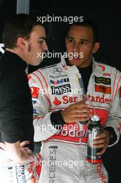 23.02.2007 Sakhir, Bahrain,  Fernando Alonso (ESP), McLaren Mercedes, Lewis Hamilton (GBR), McLaren Mercedes - Formula 1 Testing