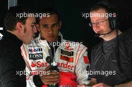 23.02.2007 Sakhir, Bahrain,  Fernando Alonso (ESP), McLaren Mercedes, Lewis Hamilton (GBR), McLaren Mercedes - Formula 1 Testing