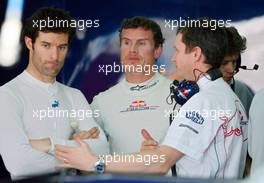 23.02.2007 Sakhir, Bahrain,  Mark Webber (AUS), Red Bull Racing and David Coulthard (GBR), Red Bull Racing  - Formula 1 Testing